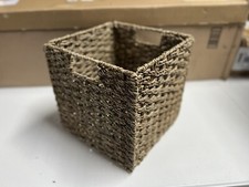 Organizador de cesta cubo tecido mDesign Seagrass com alças, pacote dobrável com 6 comprar usado  Enviando para Brazil