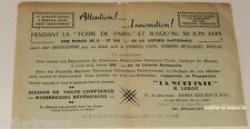 Prospectus foire paris d'occasion  Ham