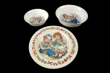 Vintage 1969 Oneida Raggedy Ann & Andy Melamina Conjunto de Louça Infantil 3 Peças comprar usado  Enviando para Brazil