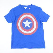 Usado, CAMISETA MARVEL CAPTAIN AMERICA AVENGERS AZUL MÉDIA INFANTIL MENINOS USADA comprar usado  Enviando para Brazil