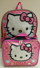NOVA MOCHILA HELLO KITTY 16" GRANDE COM KIT DE ALMOÇO FRETE GRÁTIS! ÚLTIMO!  comprar usado  Enviando para Brazil