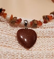 Vintage goldstone heart for sale  Clifton