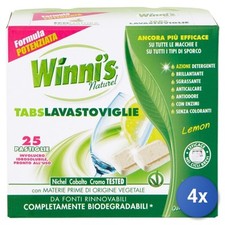 4x Winni'S Tabs Lavastoviglie 25 Pezzi Limone na sprzedaż  Wysyłka do Poland