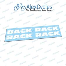 BACK RACK Kit de Adesivos de Vinil Branco de Substituição Caminhão Palavra Dividida 9" cada comprar usado  Enviando para Brazil
