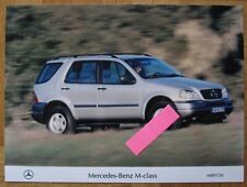 Pressefoto Mercedes ML M-Klasse M class W163 1997 photo Foto brochure Prospekt comprar usado  Enviando para Brazil