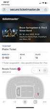 Ticket bruce springsteen gebraucht kaufen  Albstadt