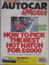 Autocar magazine 1991 for sale  DARWEN