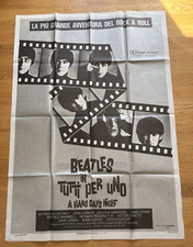 Usado, Pôster do filme Beatles Hard Days Night italiano 55x39 1982 comprar usado  Enviando para Brazil