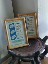 Pair natural wooden for sale  NEWPORT