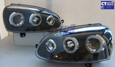 Usado, Luzes de cabeça projetor LED DRL Angel Eyes preto para 03-08 VW GOLF 5 MK5 V TDI GTI comprar usado  Enviando para Brazil