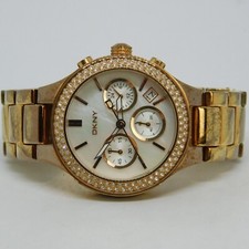 Relógio feminino DKNY NY-8080 quartzo aço inoxidável sólido tamanho. Bateria nova 6" comprar usado  Enviando para Brazil