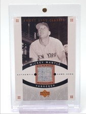 MICKEY MANTLE 2005 DECK SUPERIOR PONTO DOCE CLÁSSICO JOGO-USADO PATCH Q0M-381 comprar usado  Enviando para Brazil