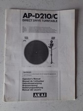 Platine vinyle akai d'occasion  Porcelette
