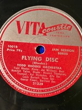 Todd Rhodes Orchestra Flying Disc / Bell Boy  Boogie Vitacoustic 78RPM segunda mano  Embacar hacia Mexico