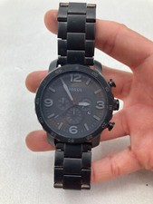 Relógio cronógrafo masculino preto fóssil aço inoxidável modelo 251304 NÃO TESTADO comprar usado  Enviando para Brazil