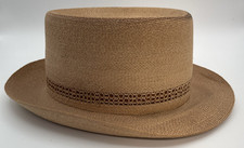 Vintage Dobbs Milan Macio Natural STRAW FEDORA 7 1/4 Liso Sem Fita Tecido comprar usado Vintage Dobbs Milan Macio Natural STRAW FEDORA 7 1/4 Liso Sem Fita Tecido comprar usado  Enviando para Brazil