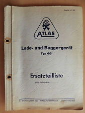Ersatzteilliste atlas lader gebraucht kaufen  Könnern