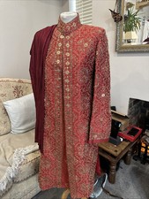 Sherwani mens embroidered for sale  BRIGHTON