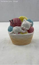 basket ceramic cat for sale  Indianapolis