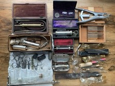 Lote de trabajo de instrumentos médicos/veterinarios antiguos vintage segunda mano  Embacar hacia Mexico