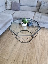 Wohnzimmertisch schwarzem meta gebraucht kaufen  Pliening