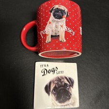 Pugs kisses mug for sale  EASTBOURNE