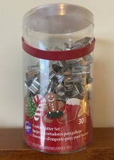 Conjunto de cortador de biscoitos Wilton 24 peças recipiente para ferramentas de cozimento doméstico Natal 2014 comprar usado  Enviando para Brazil