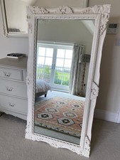 White ornate mirror for sale  NOTTINGHAM
