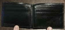 Carteira Masculina Bi-Fold•Couro Dividido Genuíno•Lo-Pro•Preta•Slots para Cartão•Slot para Dinheiro NOVO comprar usado  Enviando para Brazil