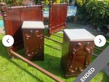 Antique pair mahogany for sale  CHRISTCHURCH