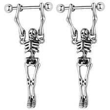 Punk 2pcs skull for sale  New Haven