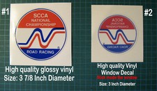 ADESIVO DE VINIL ESTILO VINTAGE SCCA CAMPEONATO NACIONAL CORRIDA DE ESTRADA comprar usado  Enviando para Brazil