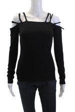 Blusa Susana Monaco Feminina Manga Longa Fora do Ombro Criss Cross Preta Tamanho M comprar usado  Enviando para Brazil