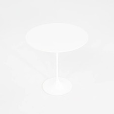 Mesa lateral tulipa Knoll Eero Saarinen década de 2010 com tampo laminado redondo 20" em branco comprar usado  Enviando para Brazil