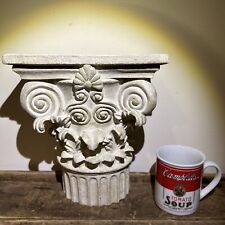 Boneco de pergaminho esculpido grego coluna pedestal coluna resina oca vintage 5x10” comprar usado  Enviando para Brazil