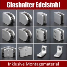Glashalter edelstahl klemmhalt gebraucht kaufen  Varel
