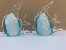 Pair blue glass for sale  WOKINGHAM