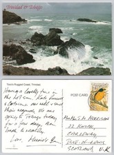 Cartão postal c32396 Rugged Coast Toco Trinidad e Tobago 1992 selo comprar usado  Enviando para Brazil