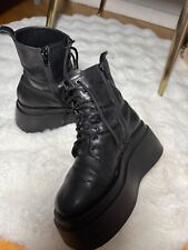 Scarpe nere platform usato  Bergamo
