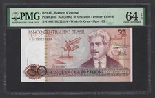 Brasil 50 Cruzados ND (1986) P210a não circulado grau 64 comprar usado  Enviando para Brazil