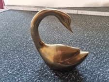 Messing schwan schwanenfigur gebraucht kaufen  Weihmichl