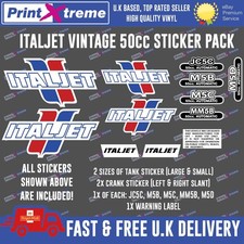 Italjet vintage sticker for sale  WALTHAM ABBEY
