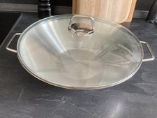 Wok edelstahlpfanne glasdeckel gebraucht kaufen  Wachtendonk