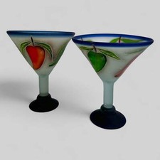 Copos de margarita soprados à mão | Design de pimenta - Conjunto de 2 comprar usado  Enviando para Brazil