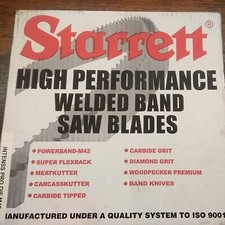 Starrett bandsaw blade for sale  WORKSOP