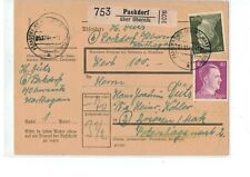 DR Pocztówka Całostka Paczka Karta - Packdorf ü. Obornik Warthe o 1944 - komplet na sprzedaż  Wysyłka do Poland