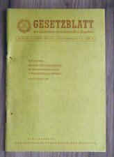Gesetzblatt ddr anordnung gebraucht kaufen  Zittau
