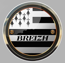 Autocollant breizh bretagne d'occasion  Châtillon