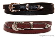 Duas faixas de chapéu de couro faroeste para chapéus de cowboy couro liso preto e marrom  comprar usado Duas faixas de chapéu de couro faroeste para chapéus de cowboy couro liso preto e marrom  comprar usado  Enviando para Brazil