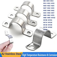 Suporte de braçadeira de aço inoxidável 304 clipe de tubo de encanamento sela alça U M8-M200 comprar usado  Enviando para Brazil